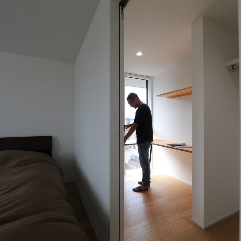 大容量のウォークインクローゼット